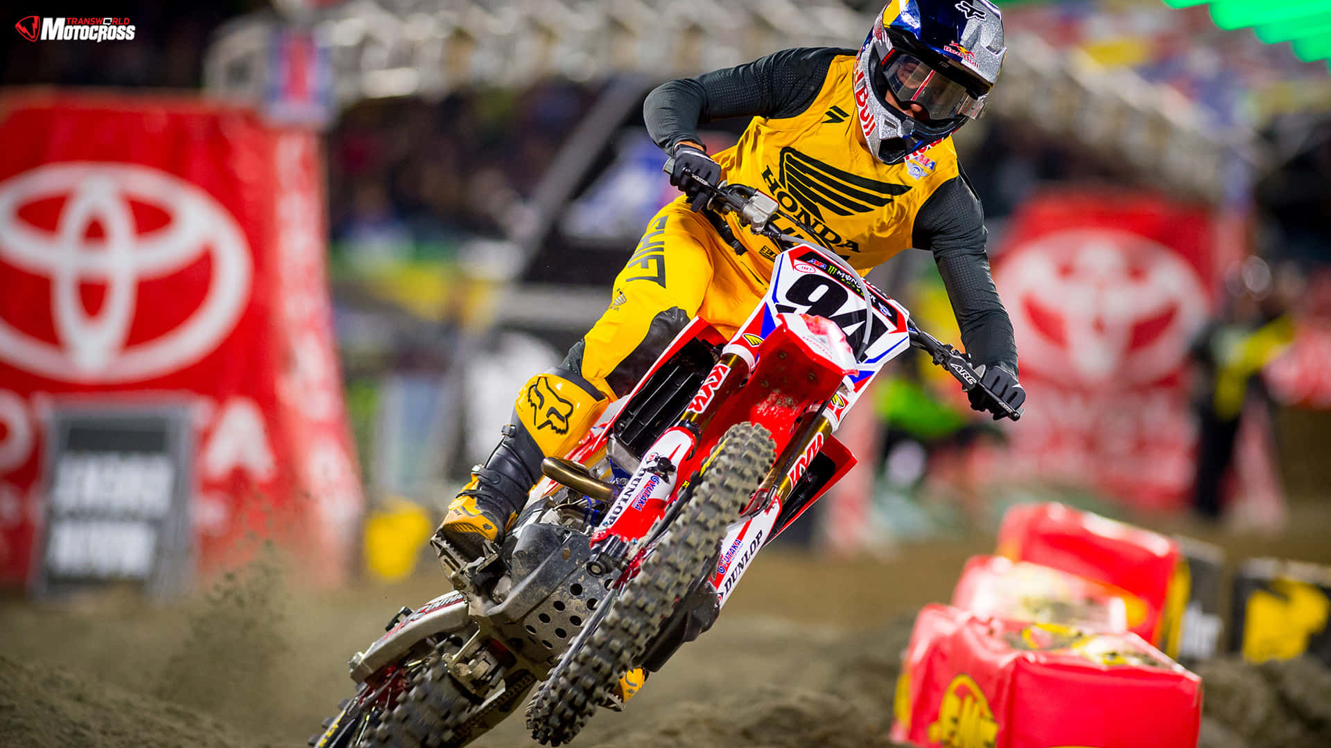 Ken Roczen Flaunting His Master Skill In Motocross Background