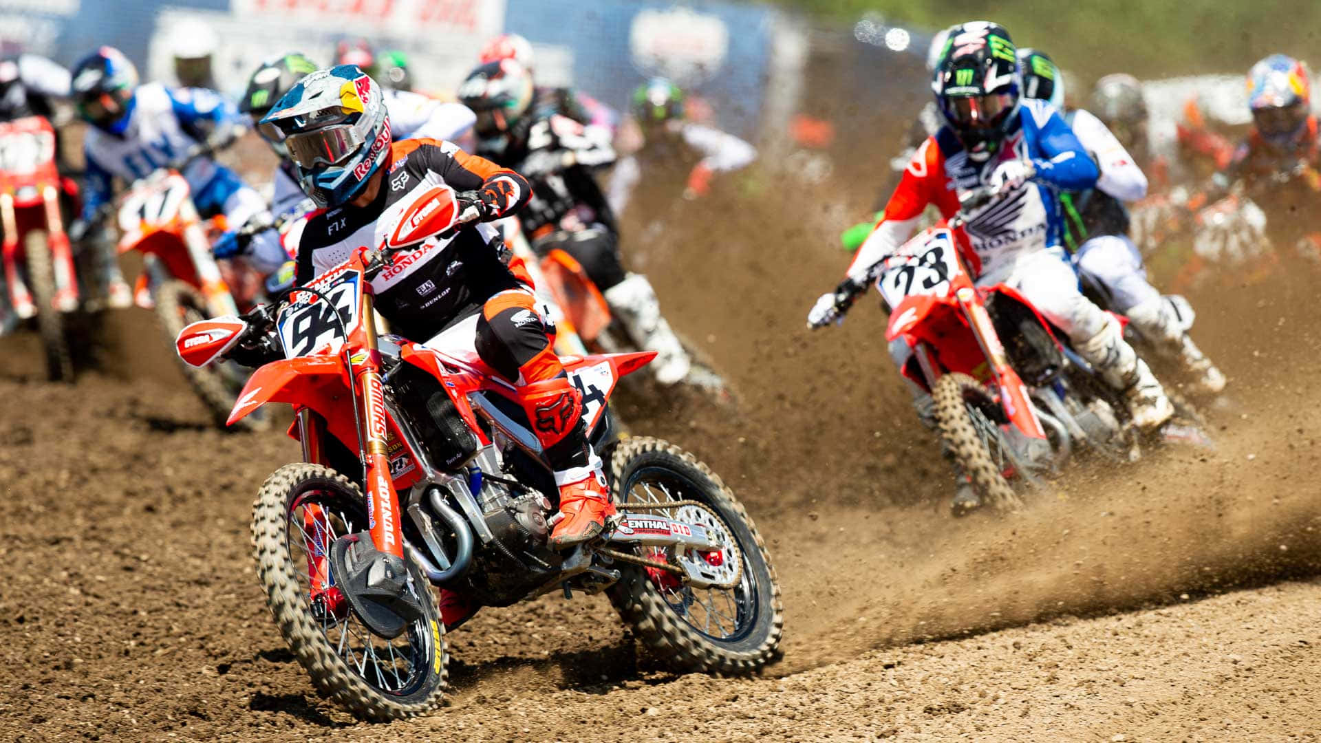 Ken Roczen Racing Against Rivals Background