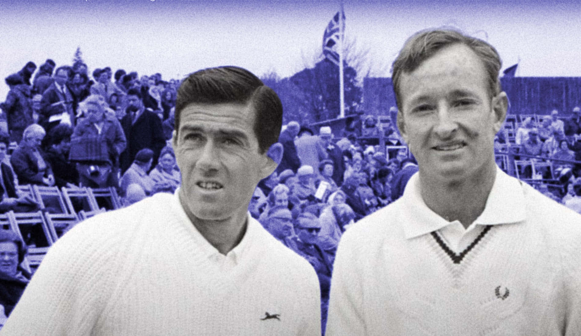 Ken Rosewall Rod Laver Australian Tennis Player Background