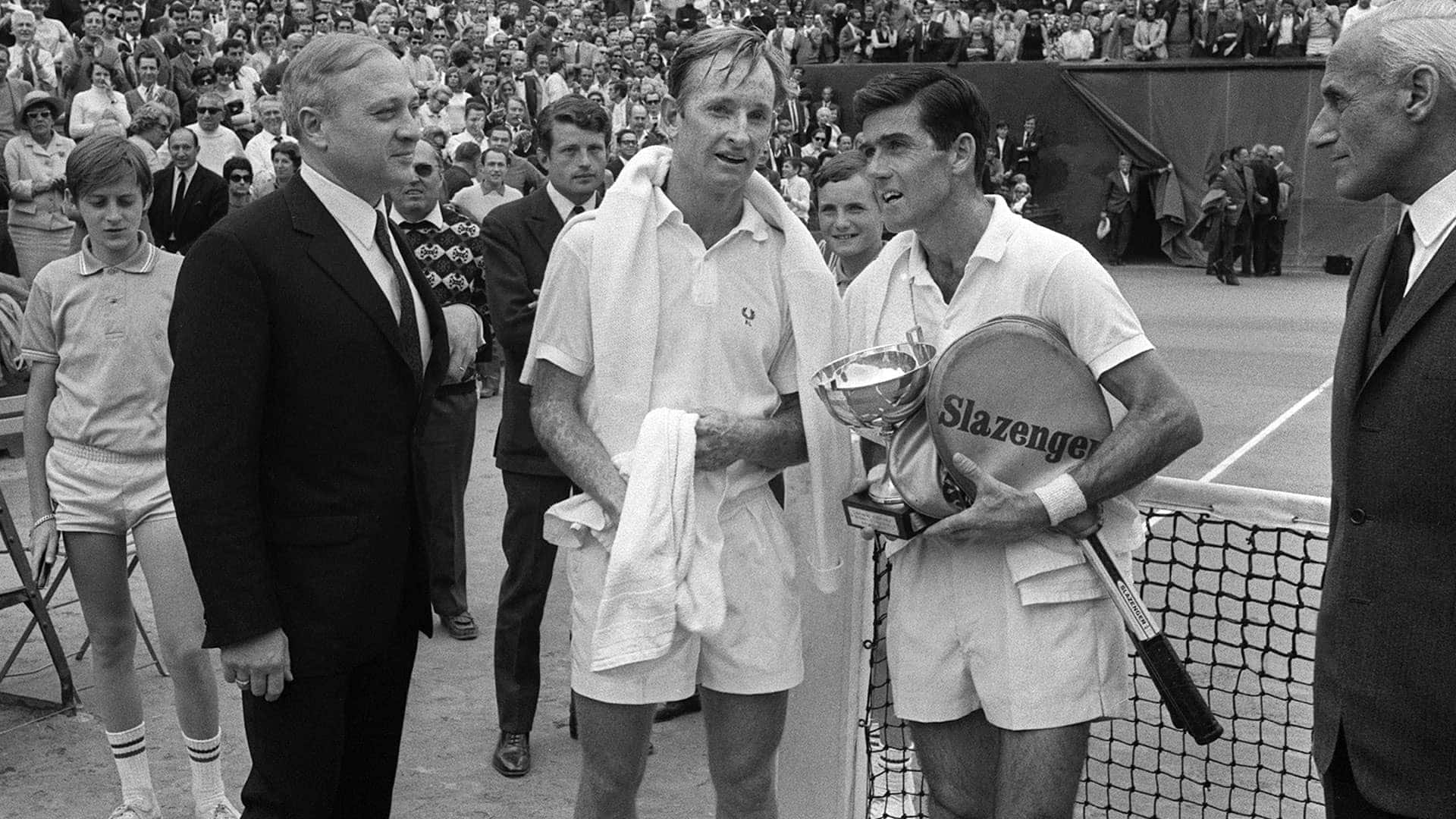 Ken Rosewall Roland Garros 1968 Photography Background