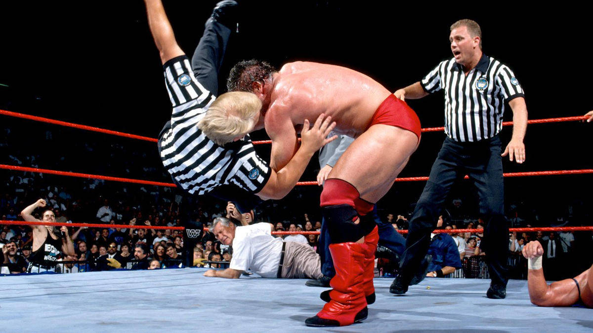 Ken Shamrock Tackling Referee