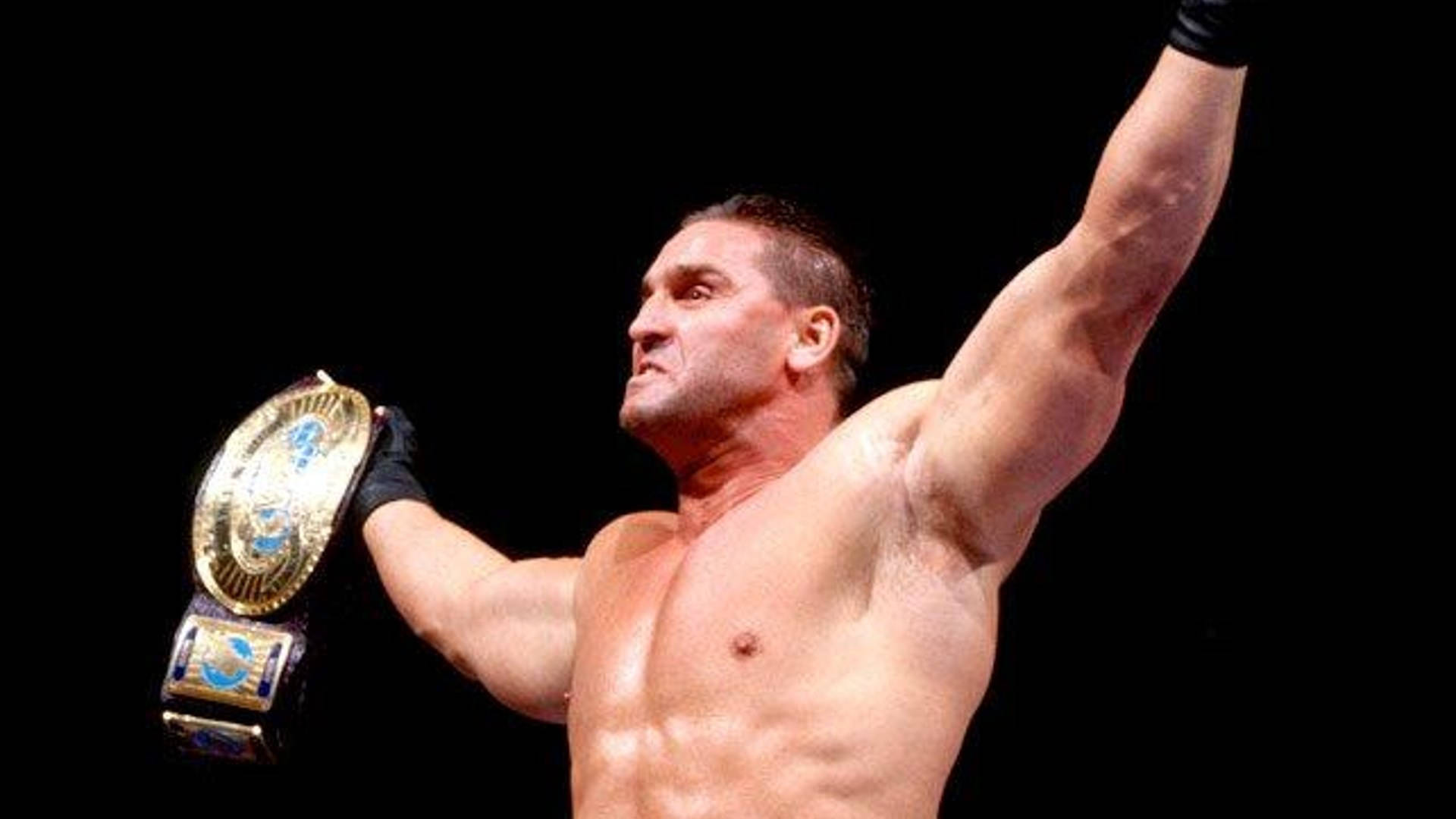 Ken Shamrock Winning Intercontinental Title Belt Background