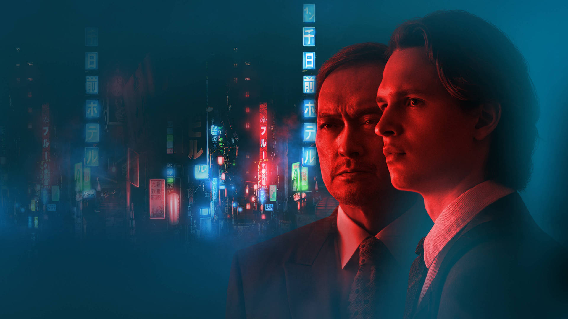 Ken Watanabe Ansel Elgort Tokyo Vice 2022 Poster Background