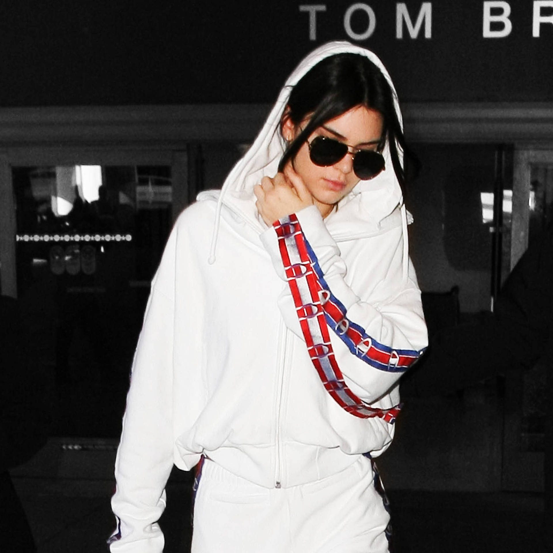 Kendall Jenner With Champion Logo