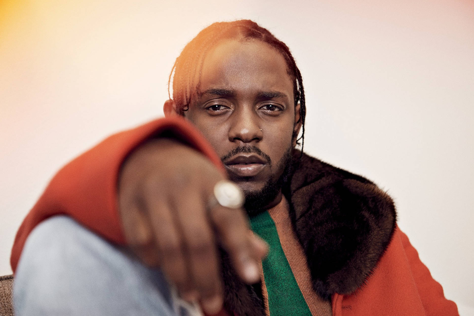 Kendrick Lamar Close-up Photography Background