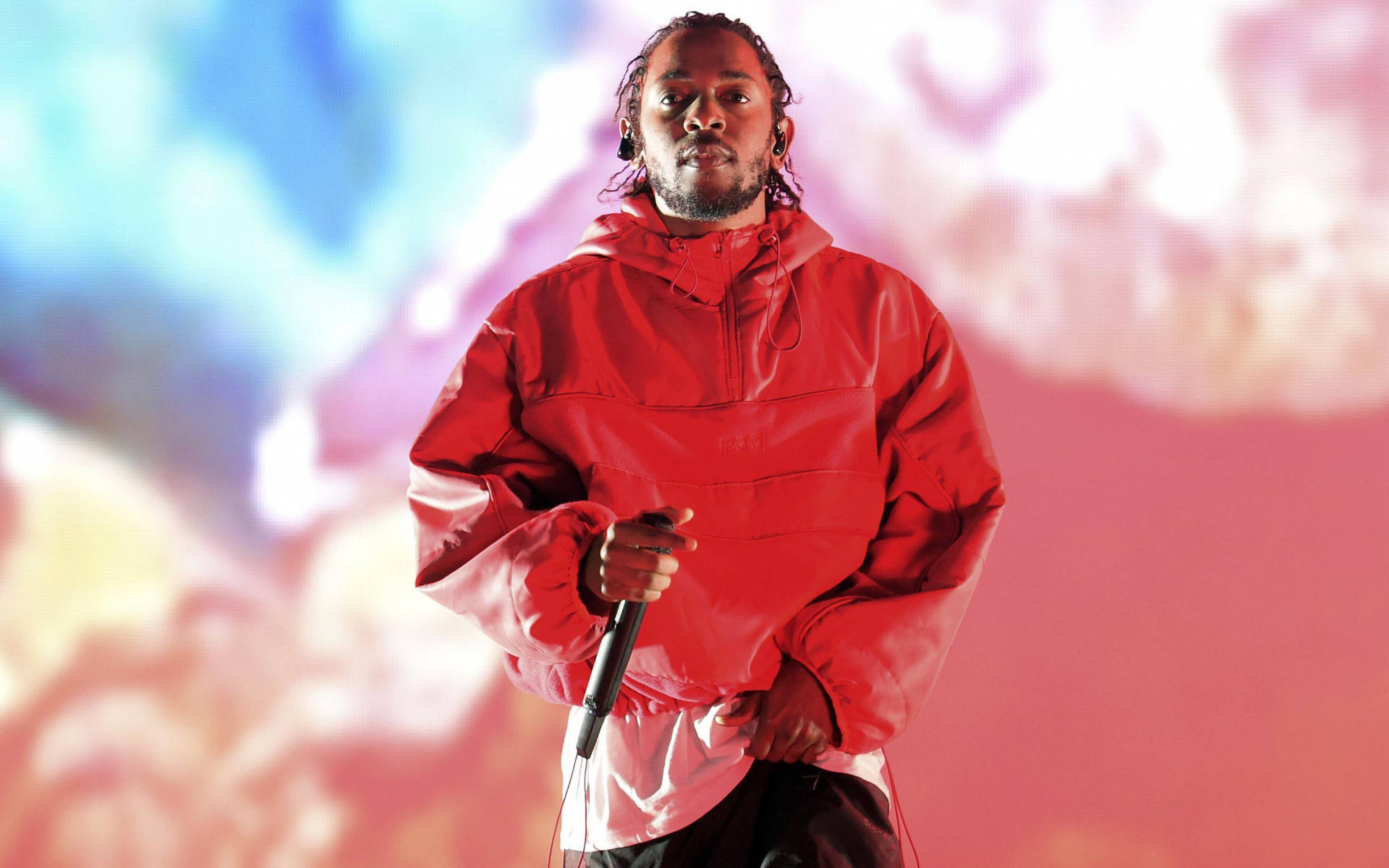 Kendrick Lamar Focus Photography Onstage Background
