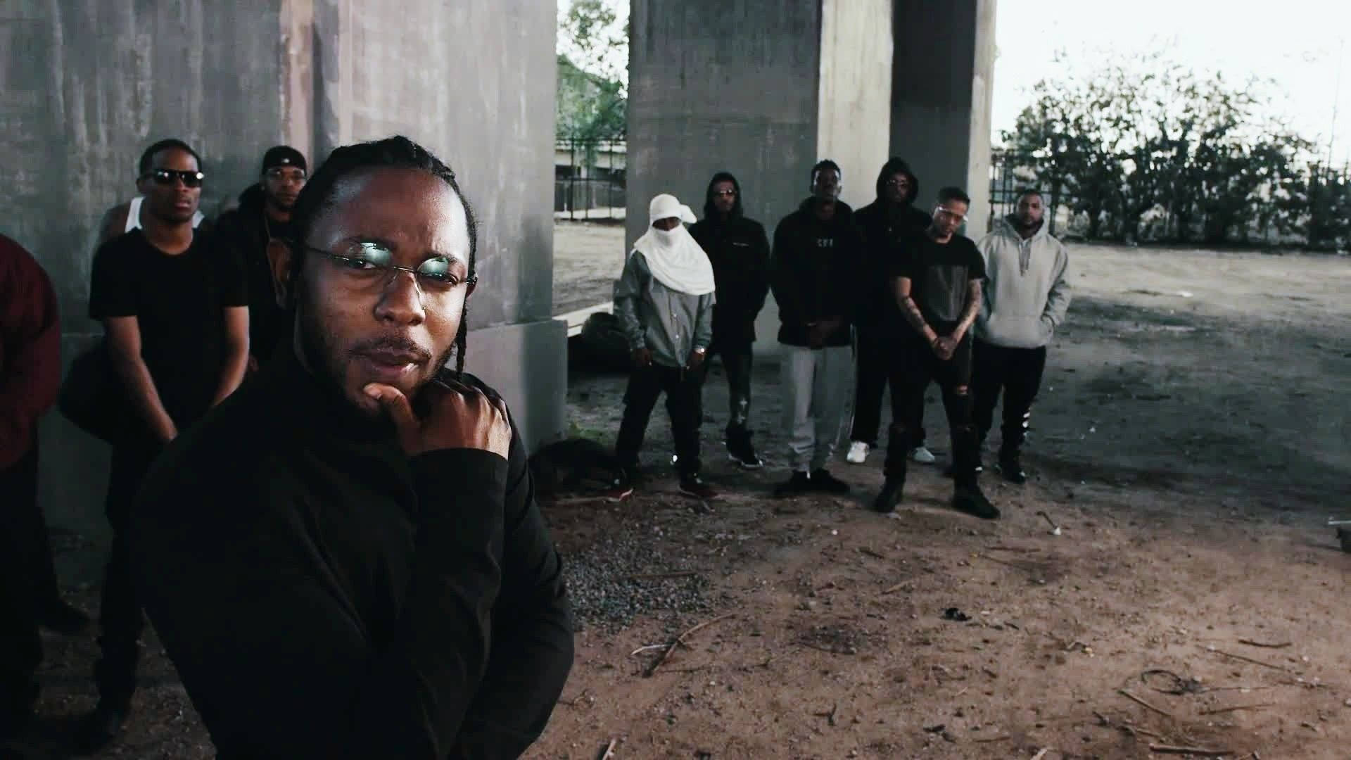 Kendrick Lamar With His Group Photoshoot Background