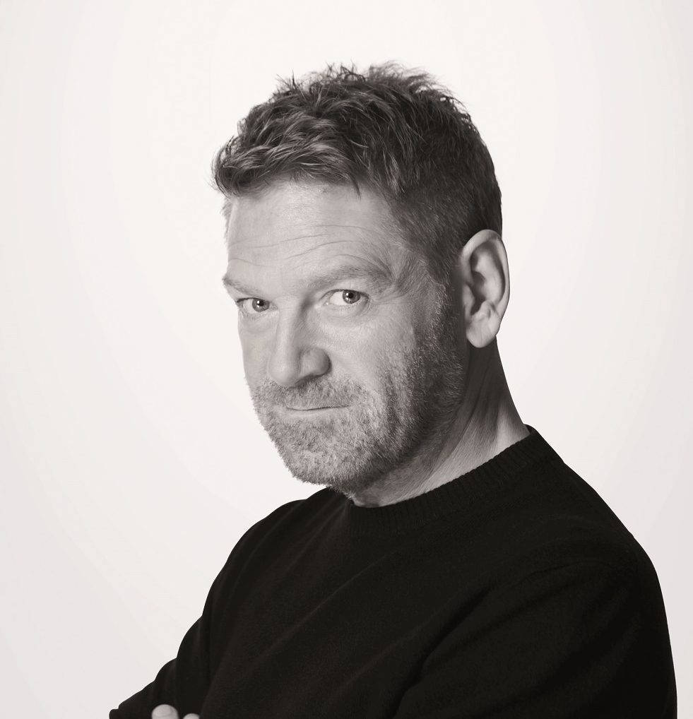 Kenneth Branagh In B&w Background