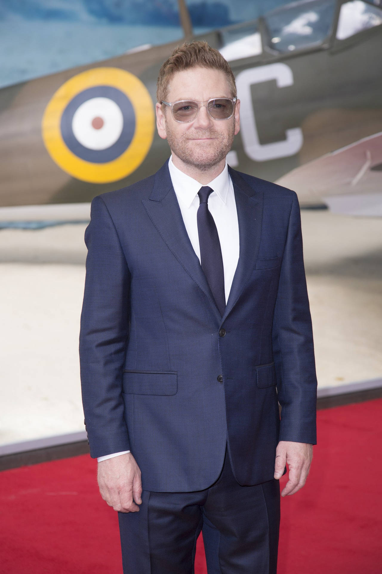 Kenneth Branagh On Red Carpet Background