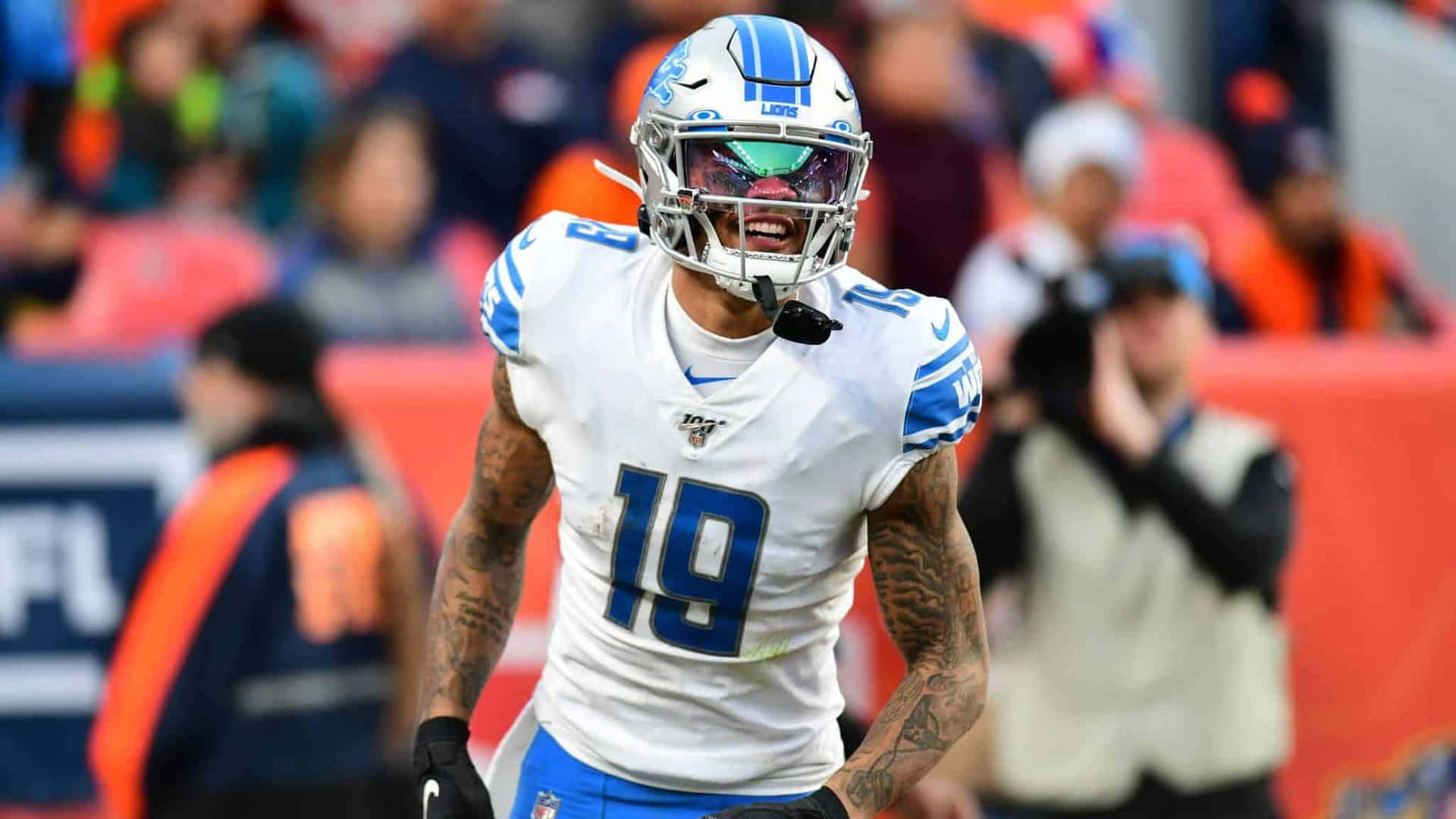 Kenny Golladay Detroit Lions Candid Background