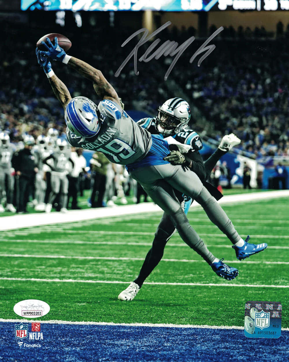Kenny Golladay Football Autographed Card Background