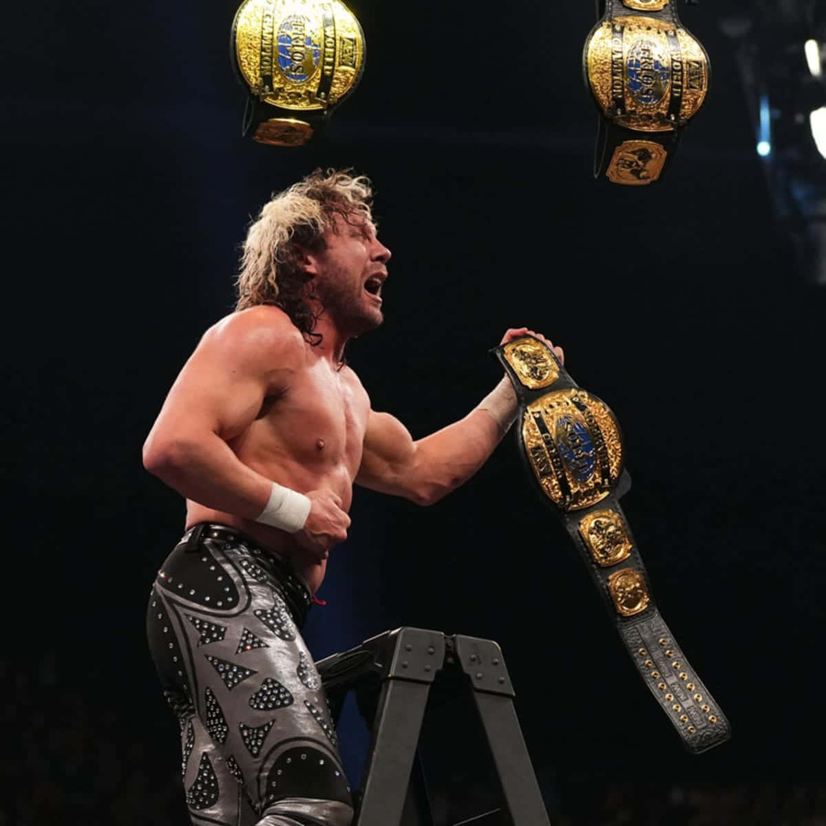 Kenny Omega Aew Trios World Championship Belt Background