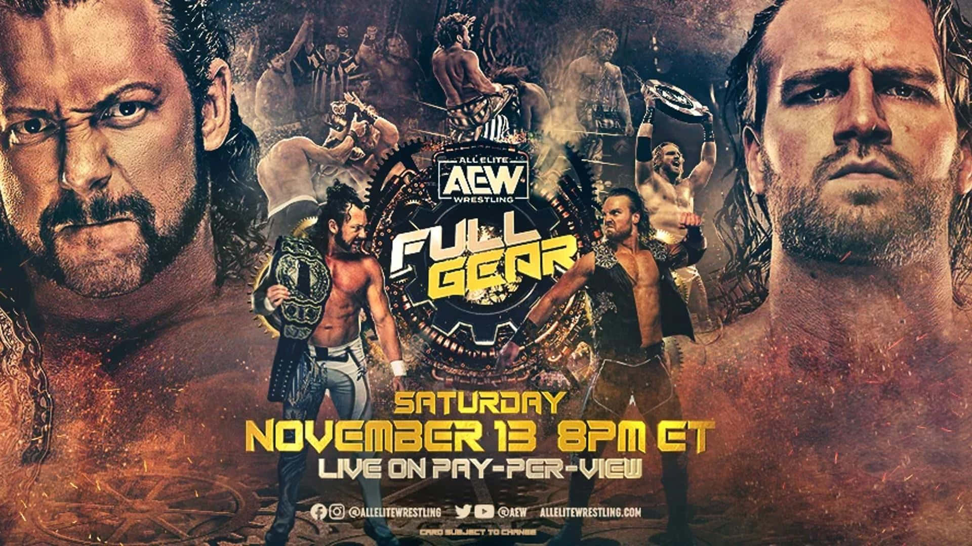 Kenny Omega And Adam Page Aew Full Gear 2021 Background