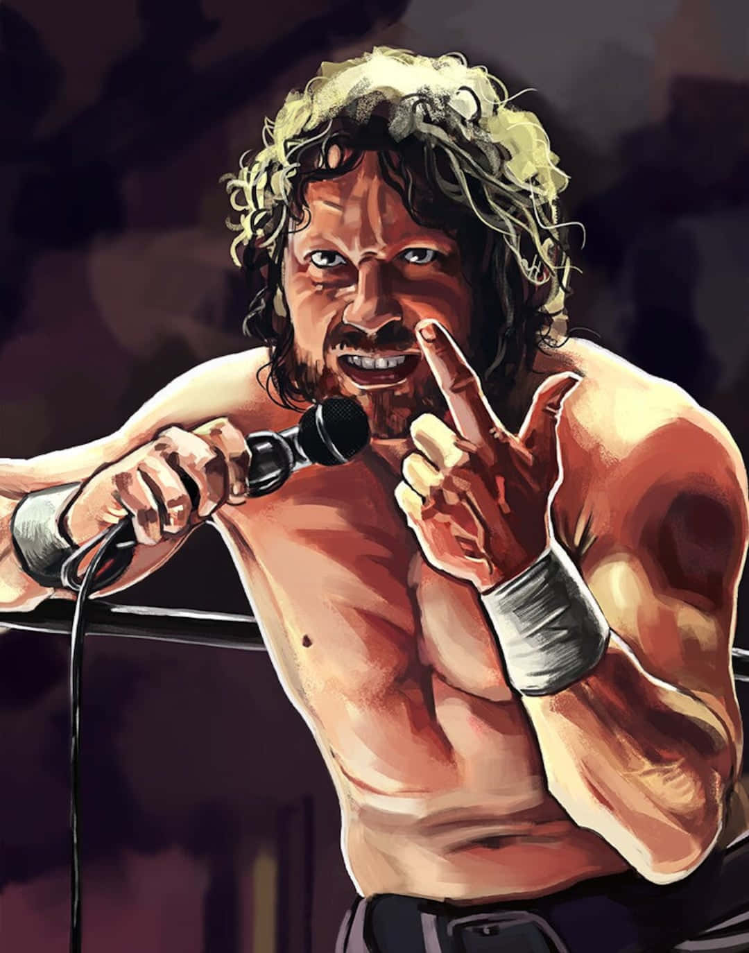 Kenny Omega One Winged Angel Artwork