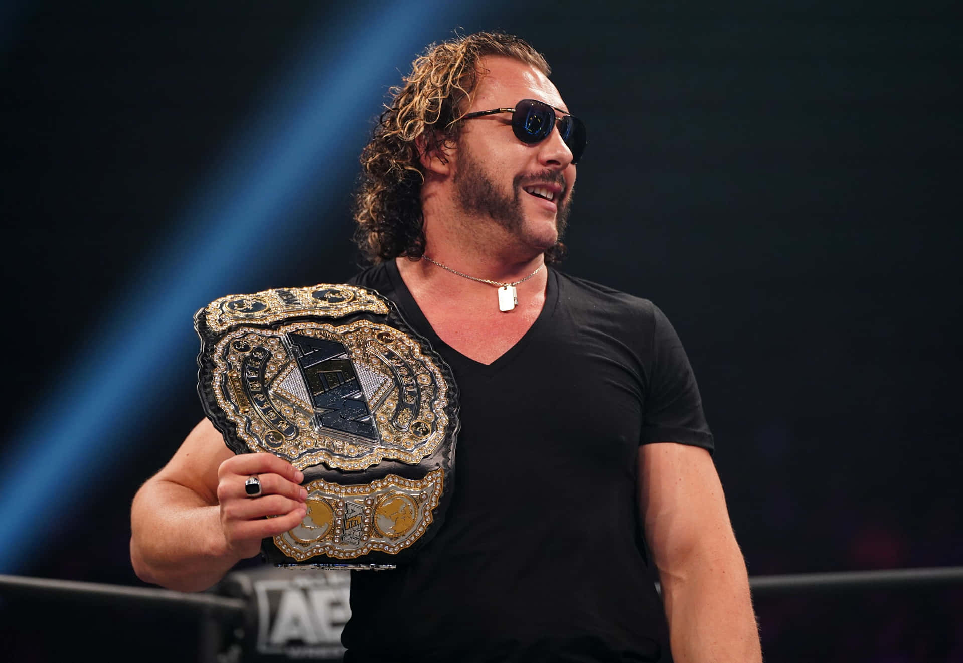 Kenny Omega With Championship Belt