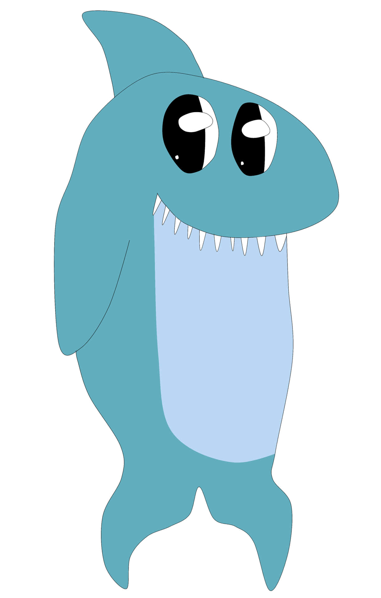 Kenny The Shark Cute Background
