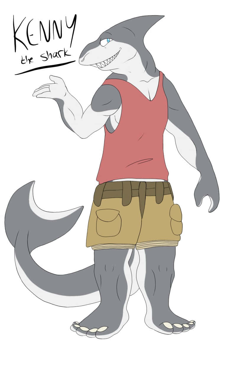 Kenny The Shark Muscular Background