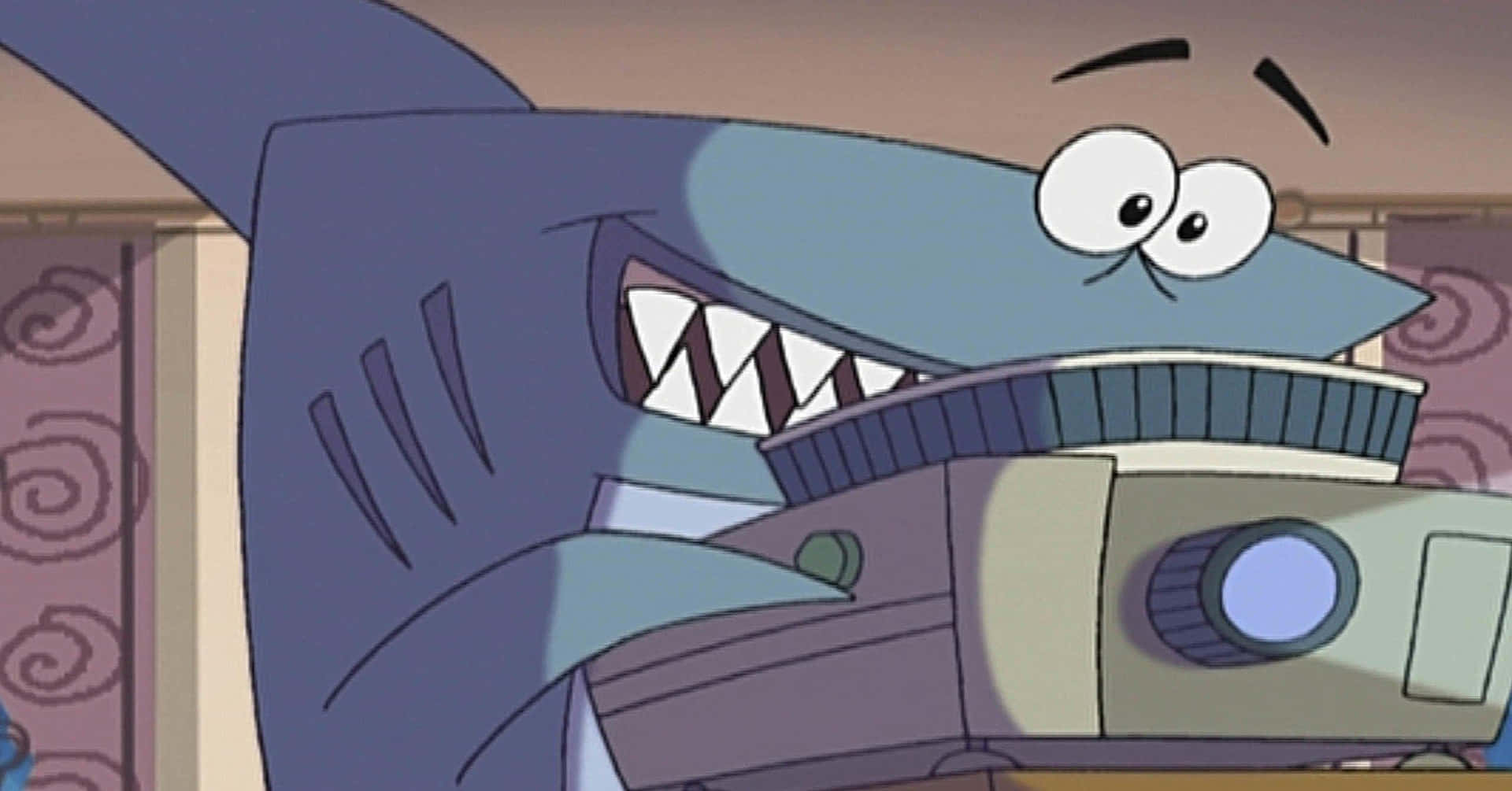 Kenny The Shark Video Taking Background