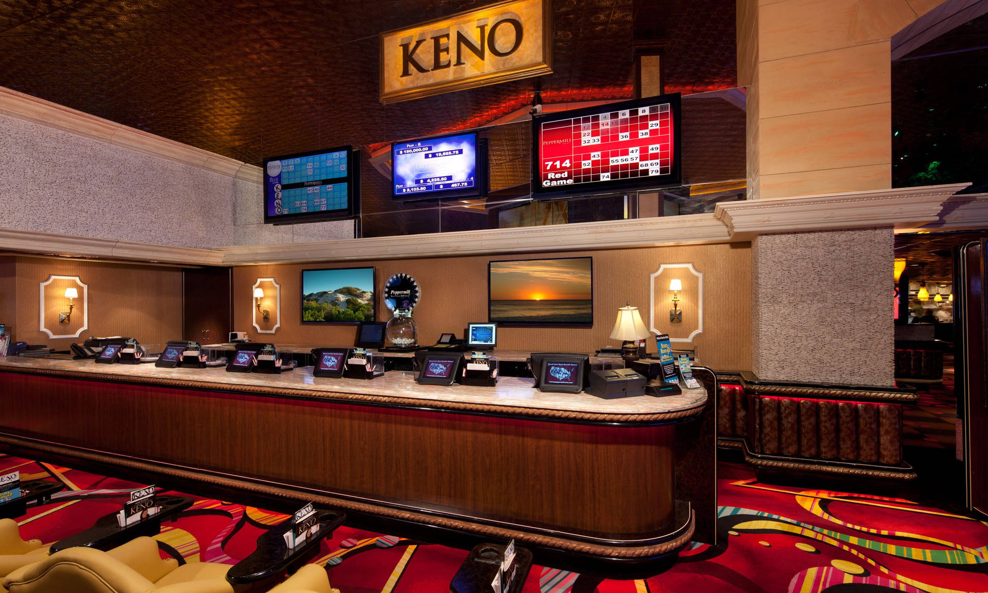 Keno Counter Casino Background