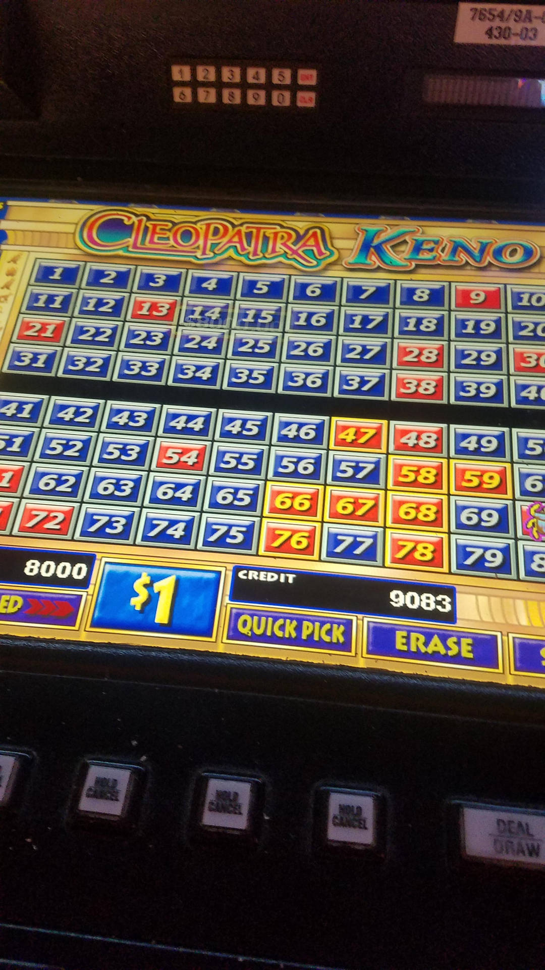 Keno Winning Numbers