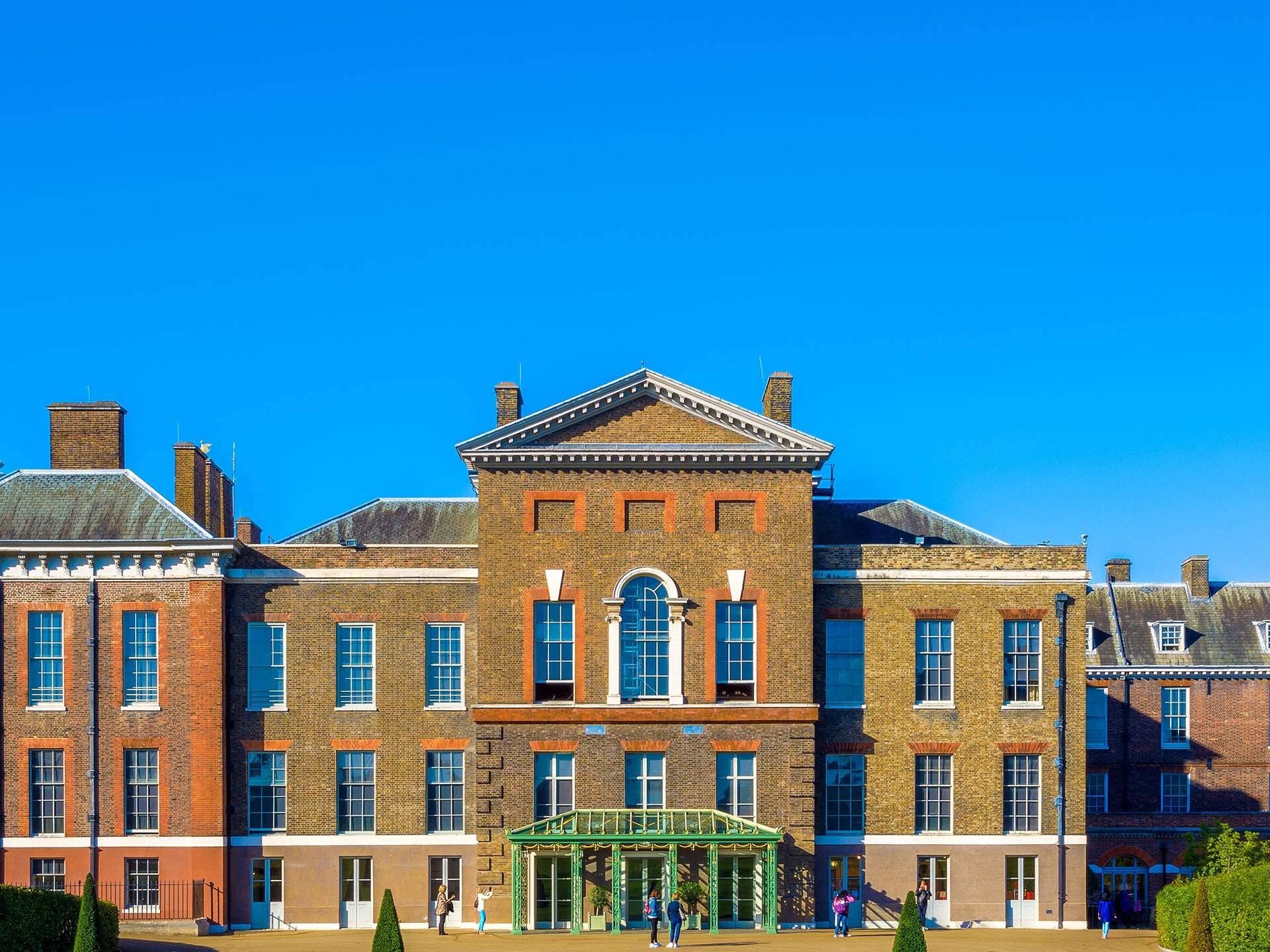 Kensington Palace Palace Bright Blue Background