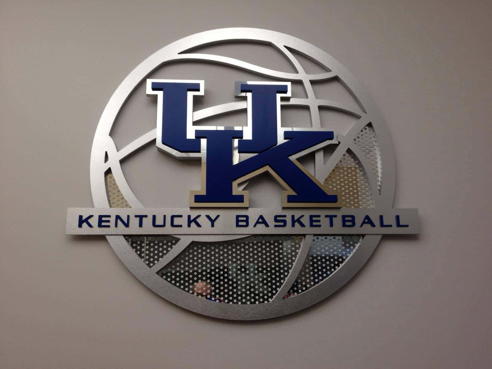 Kentucky Basketball Logo On Wall Background