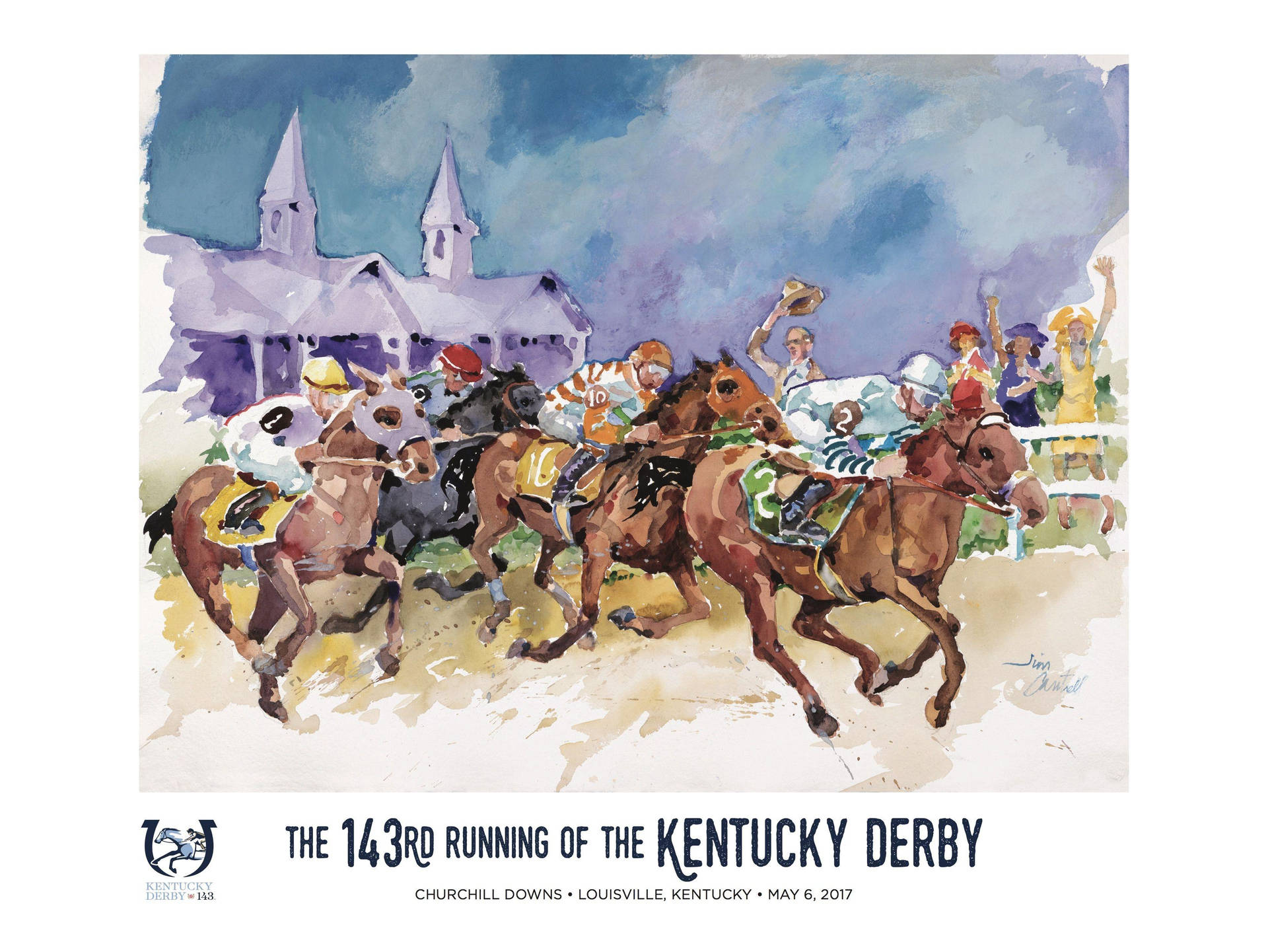 Kentucky Derby Poster Artwork Background