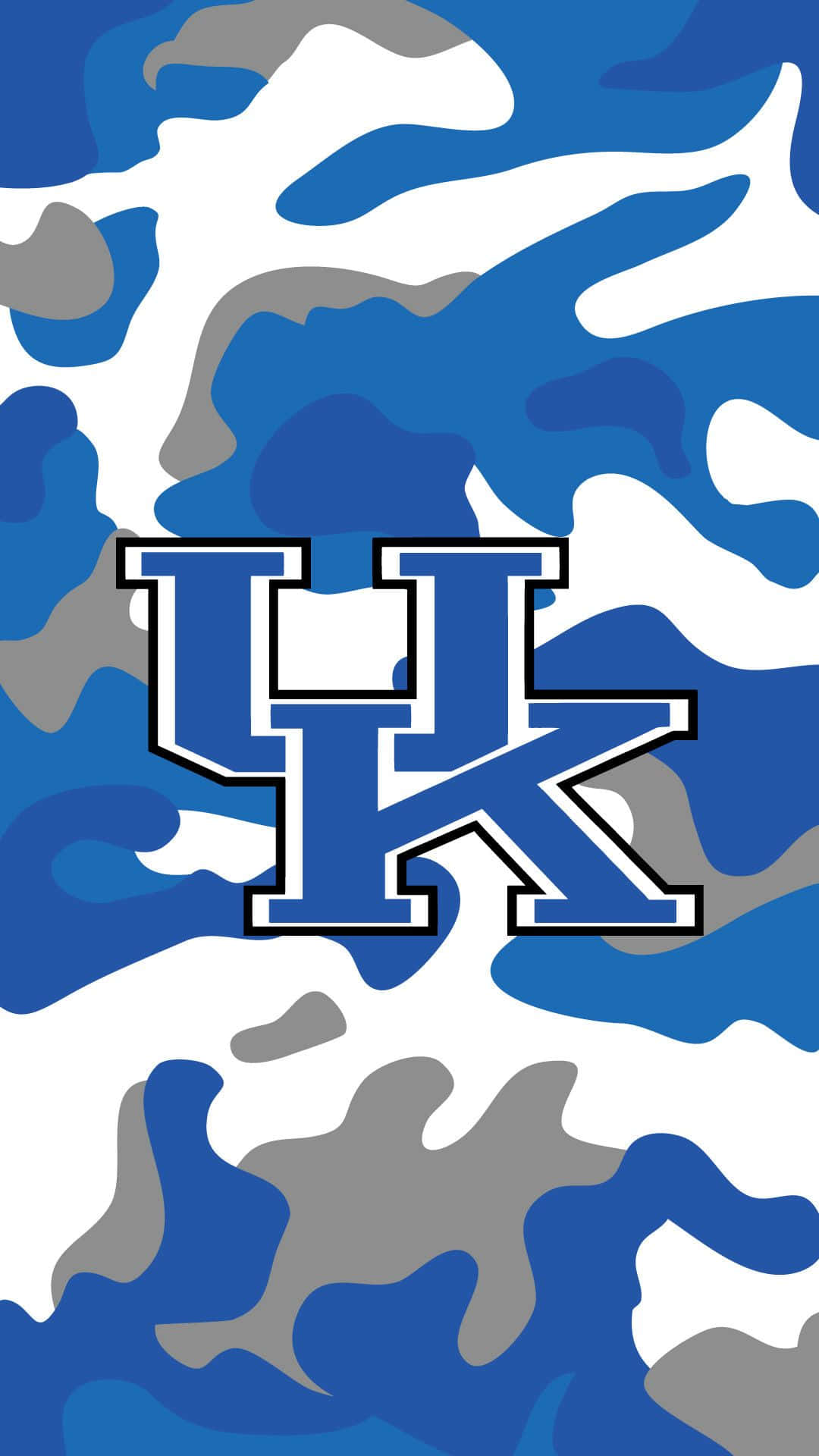 Kentucky Wildcats Blue Camouflage Background
