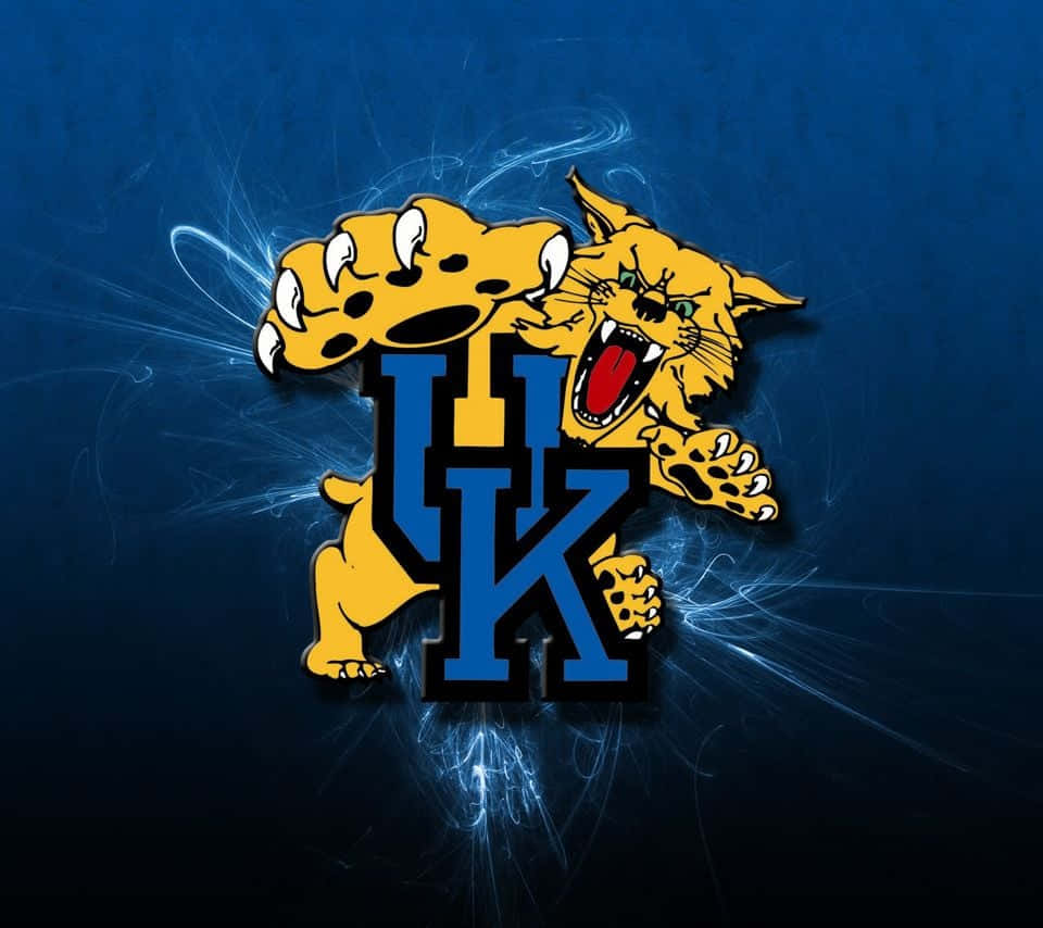 Kentucky Wildcats Wildcat Blue Graphic Art Background