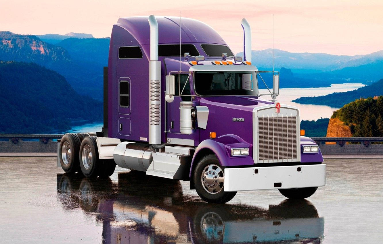 Kenworth Candy Purple Body Background