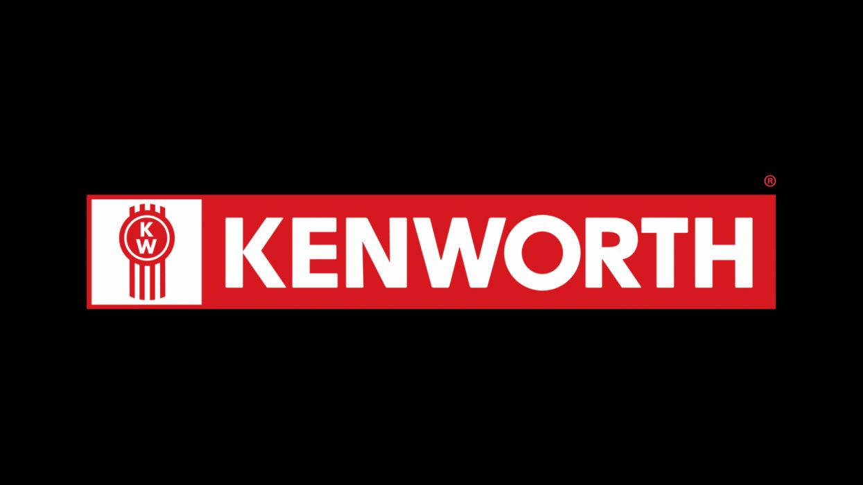 Kenworth Classic Red Word Mark Background