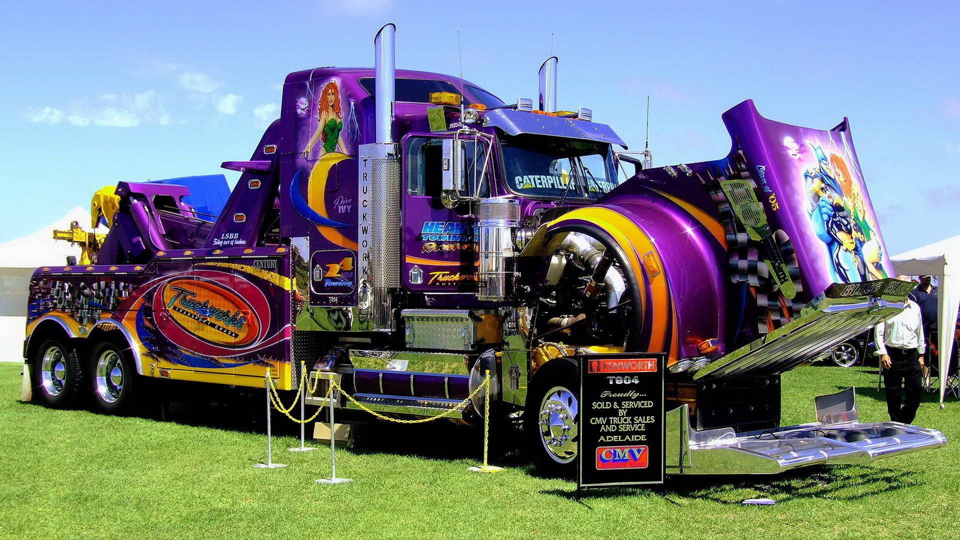 Kenworth Customized Truck Background