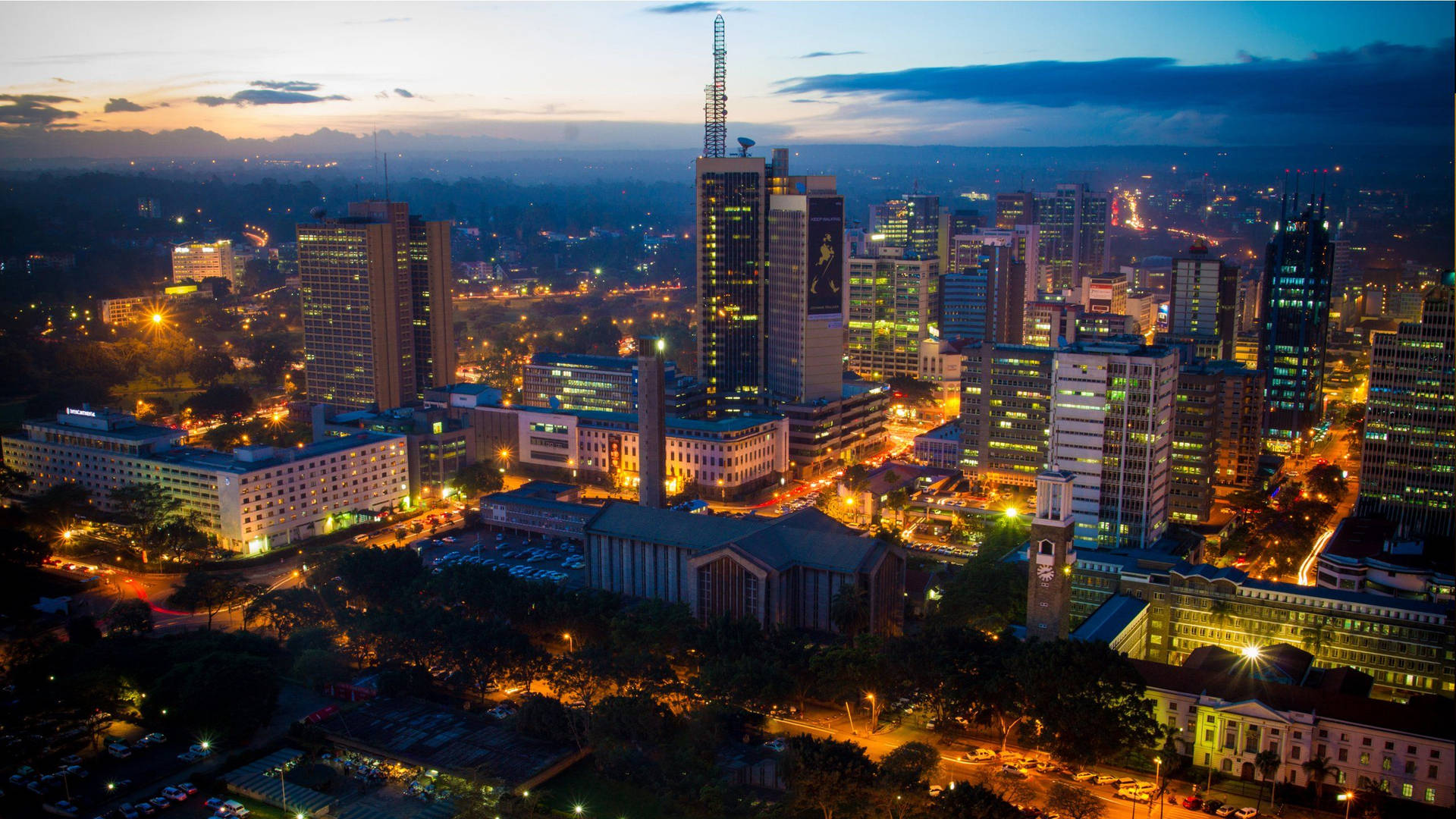 Kenya South Africa Cityscape Background