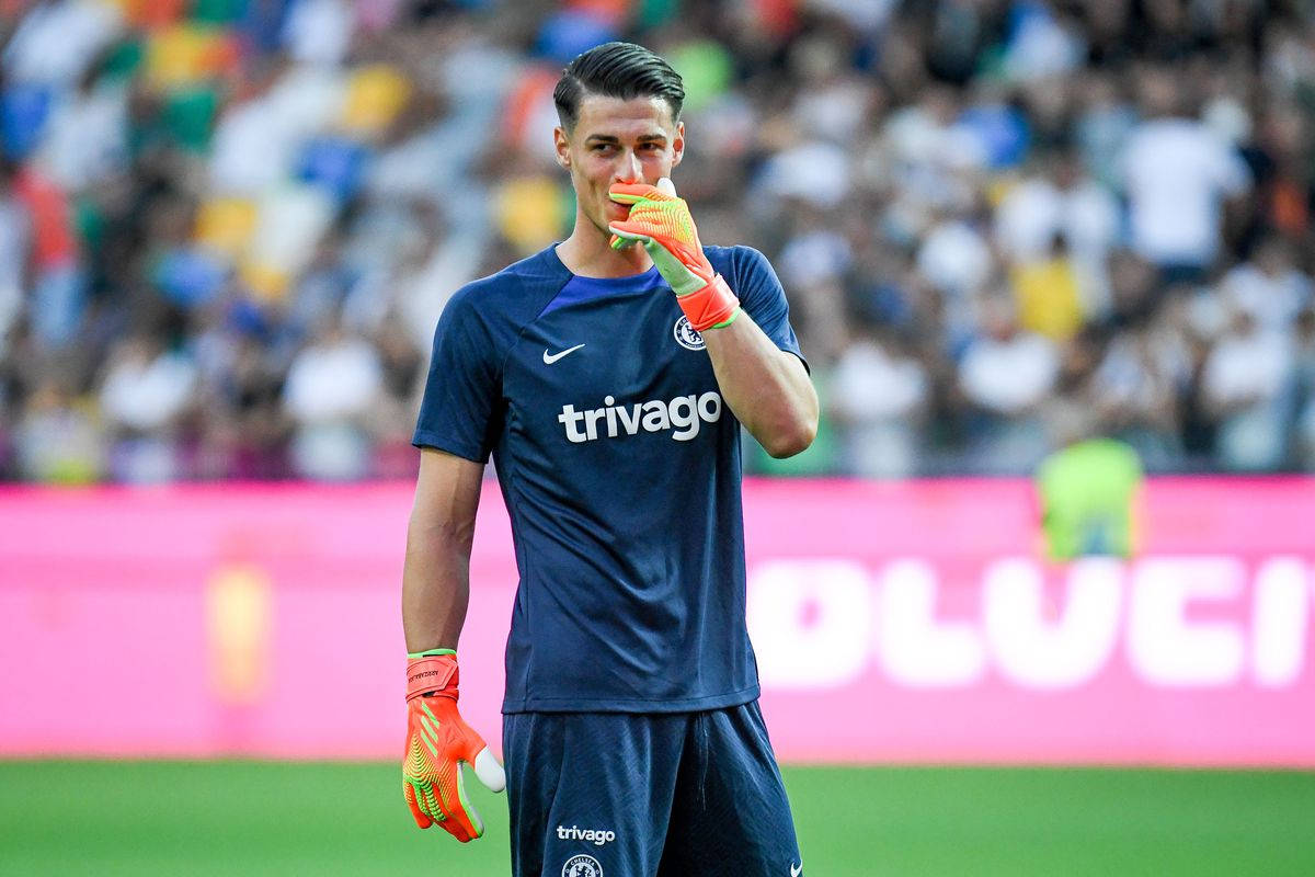 Kepa Arrizabalaga Covering Mouth Background