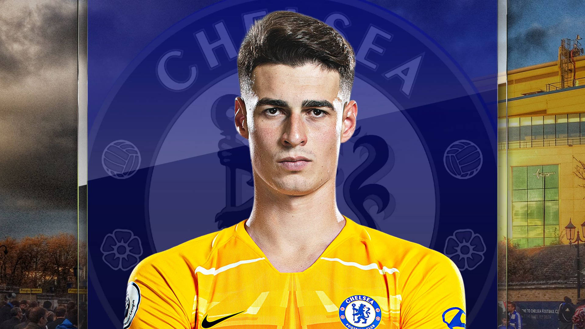 Kepa Arrizabalaga In Action For Chelsea Fc