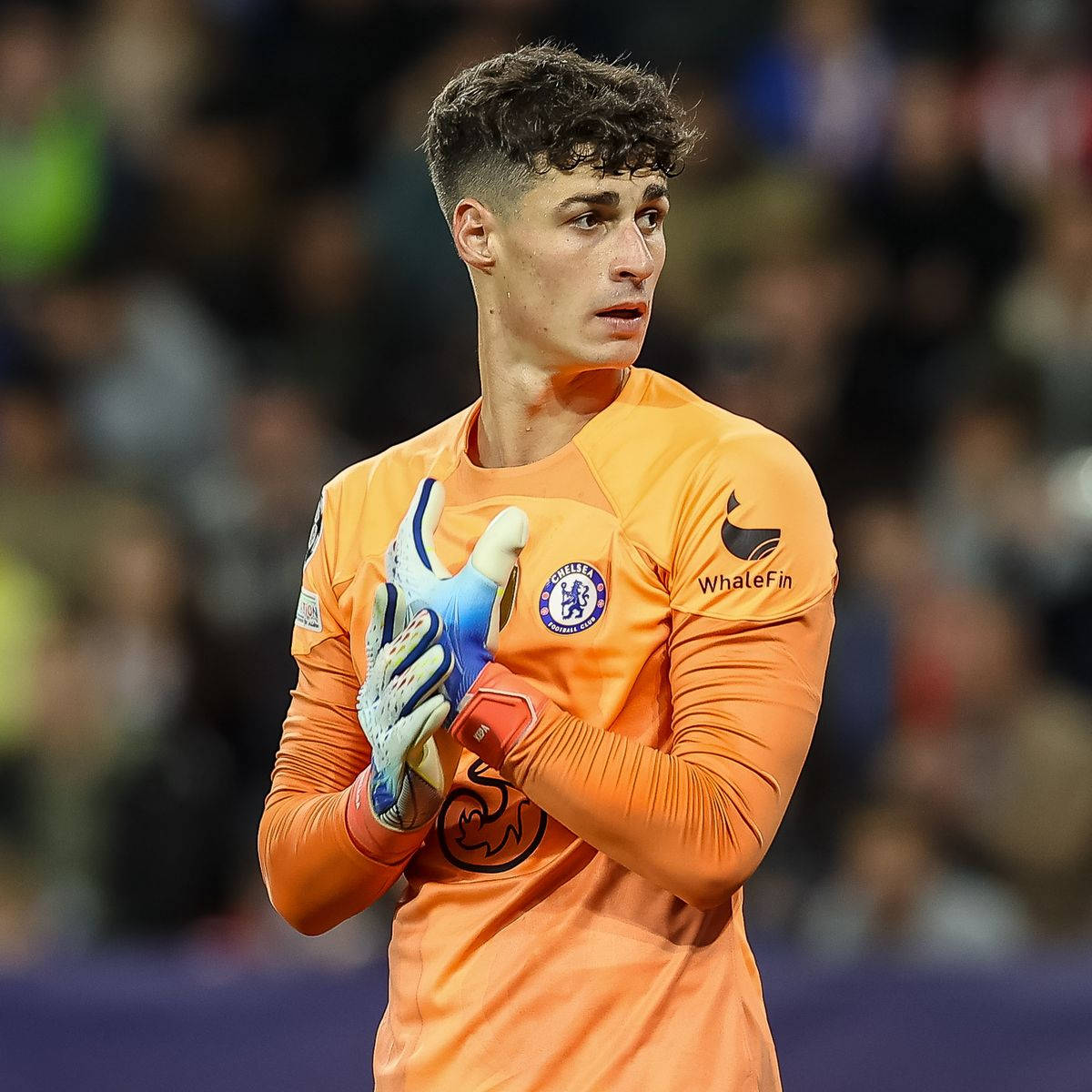 Kepa Arrizabalaga In Orange Jersey