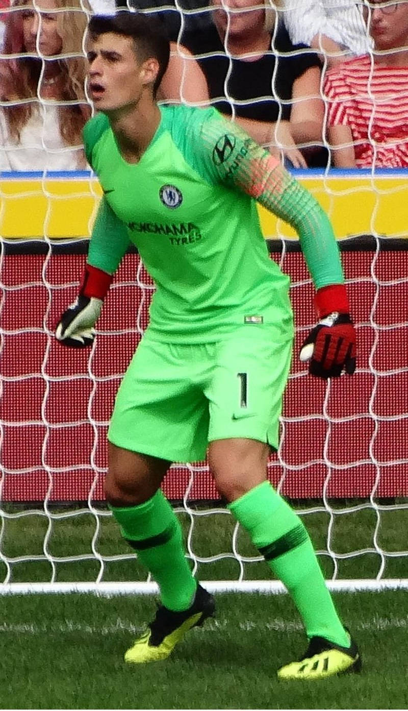 Kepa Arrizabalaga Near Net Background