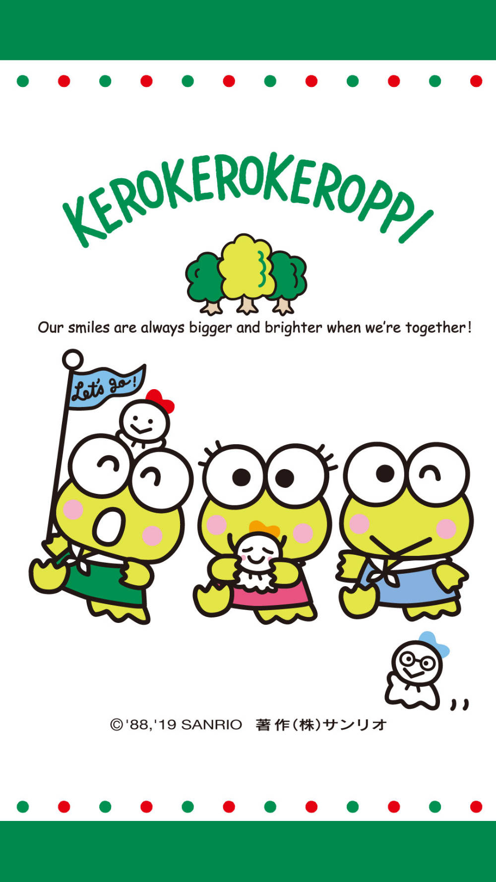 Keroppi Smiles Bigger And Brighter Background
