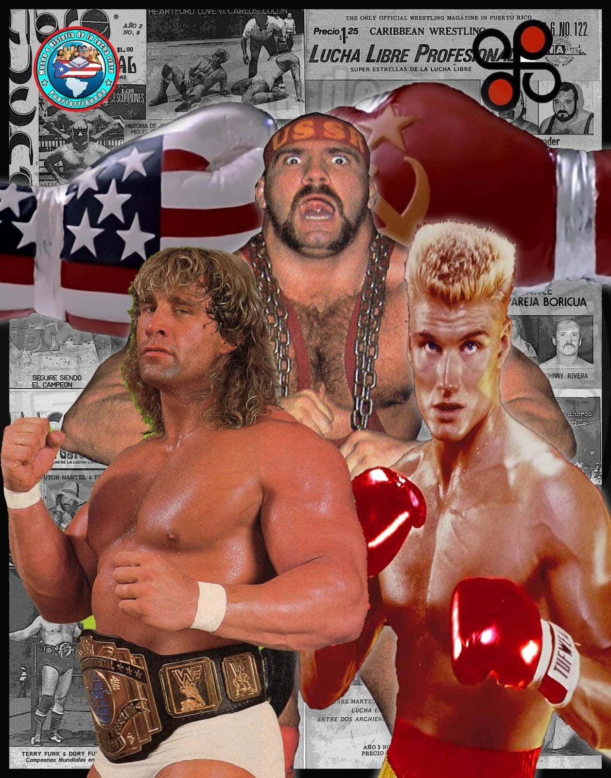 Kerry Von Erich And The Ultimate Warrior Background