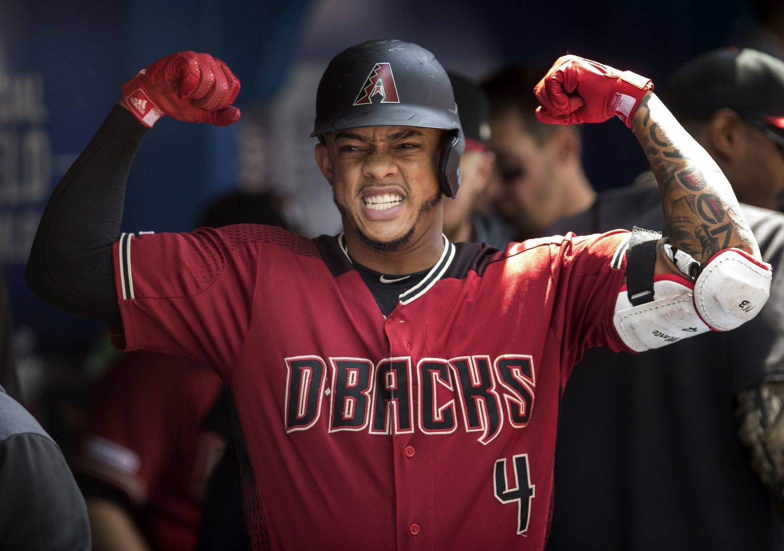 Ketel Marte Excited Background