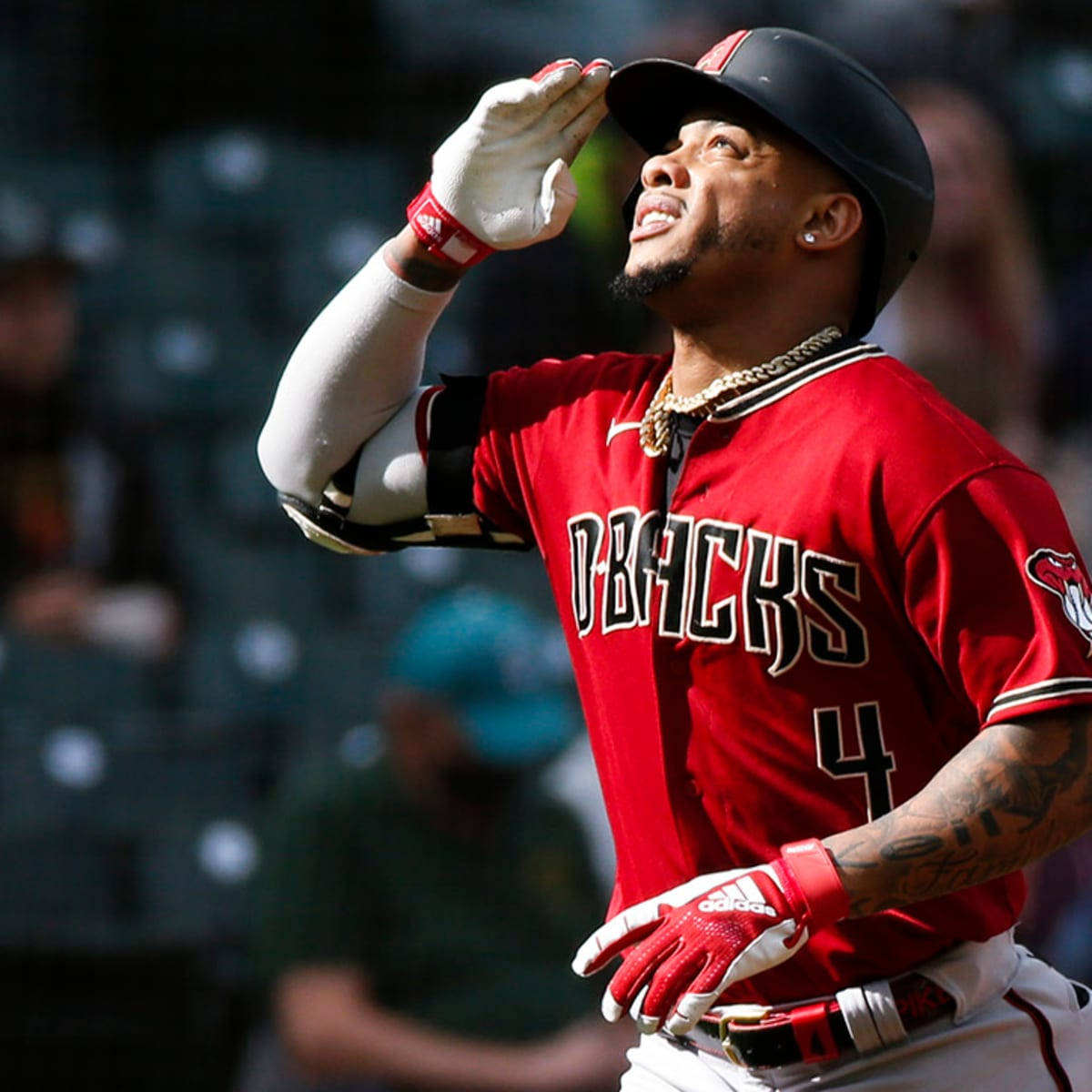 Ketel Marte Looks Up Background