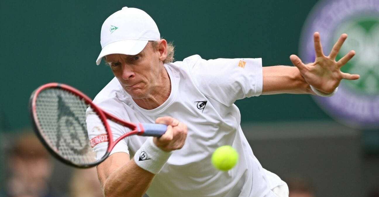 Kevin Anderson In Full-focus During A Major Tennis Tournament Background