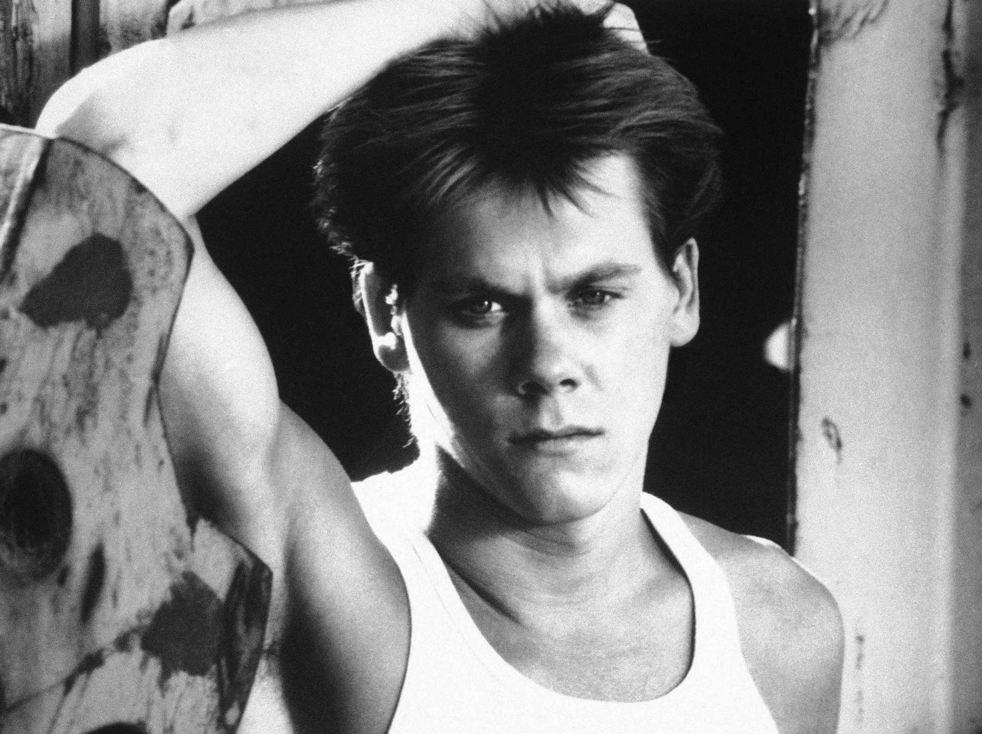 Kevin Bacon Grayscale Background