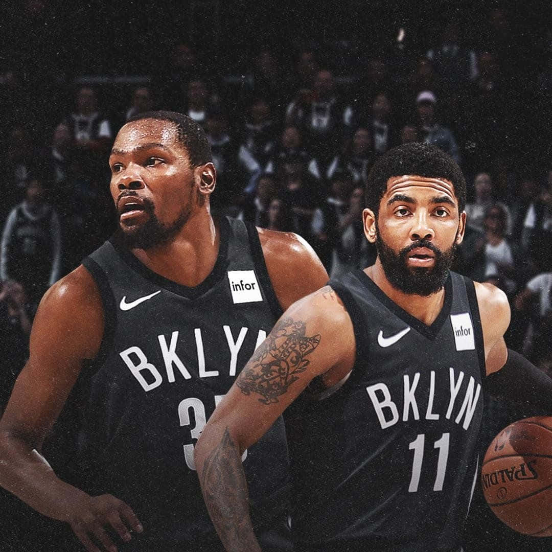 Kevin Durant Kyrie Irving Nets Background