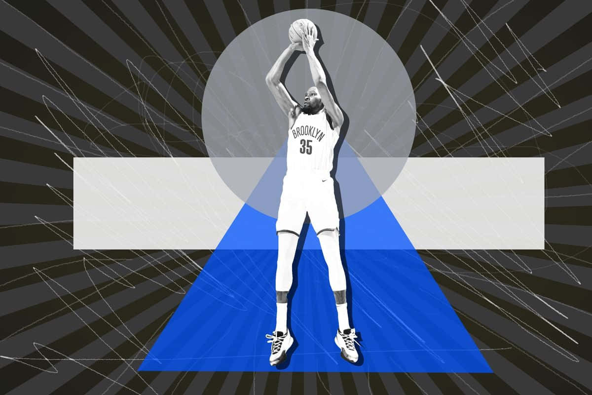 Kevin Durant Nets Basketball Background