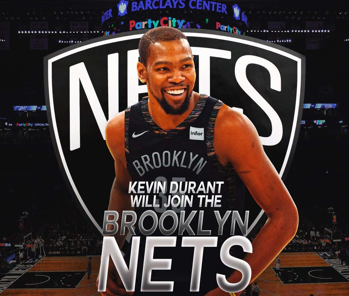 Kevin Durant Nets Cover Background