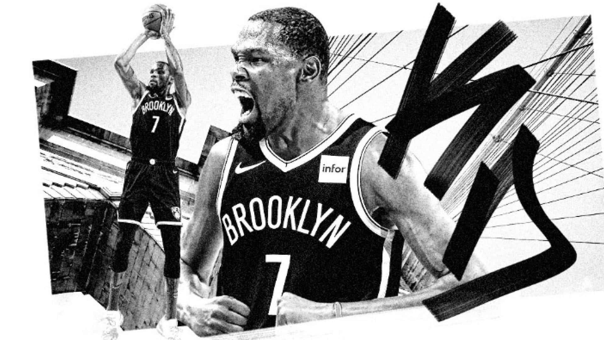 Kevin Durant Nets Edit Background