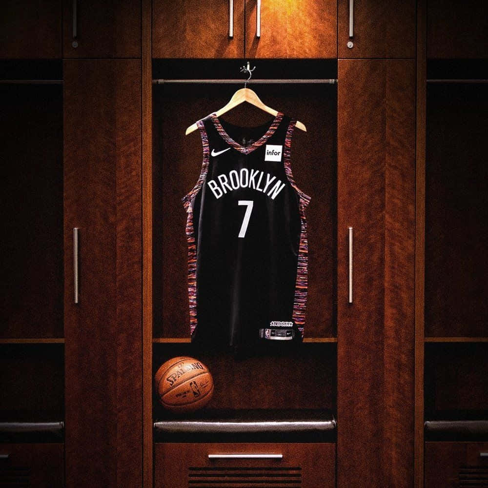 Kevin Durant Nets Jersey Background