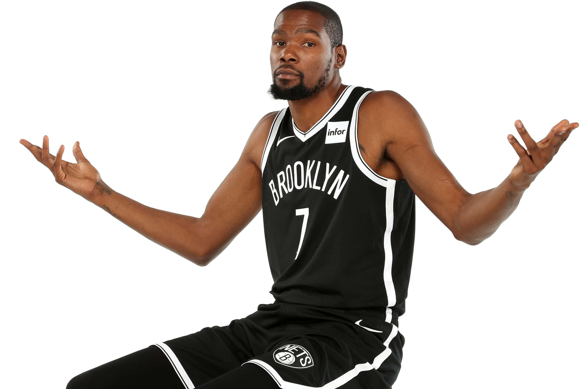 Kevin Durant Nets Playful Shot Background