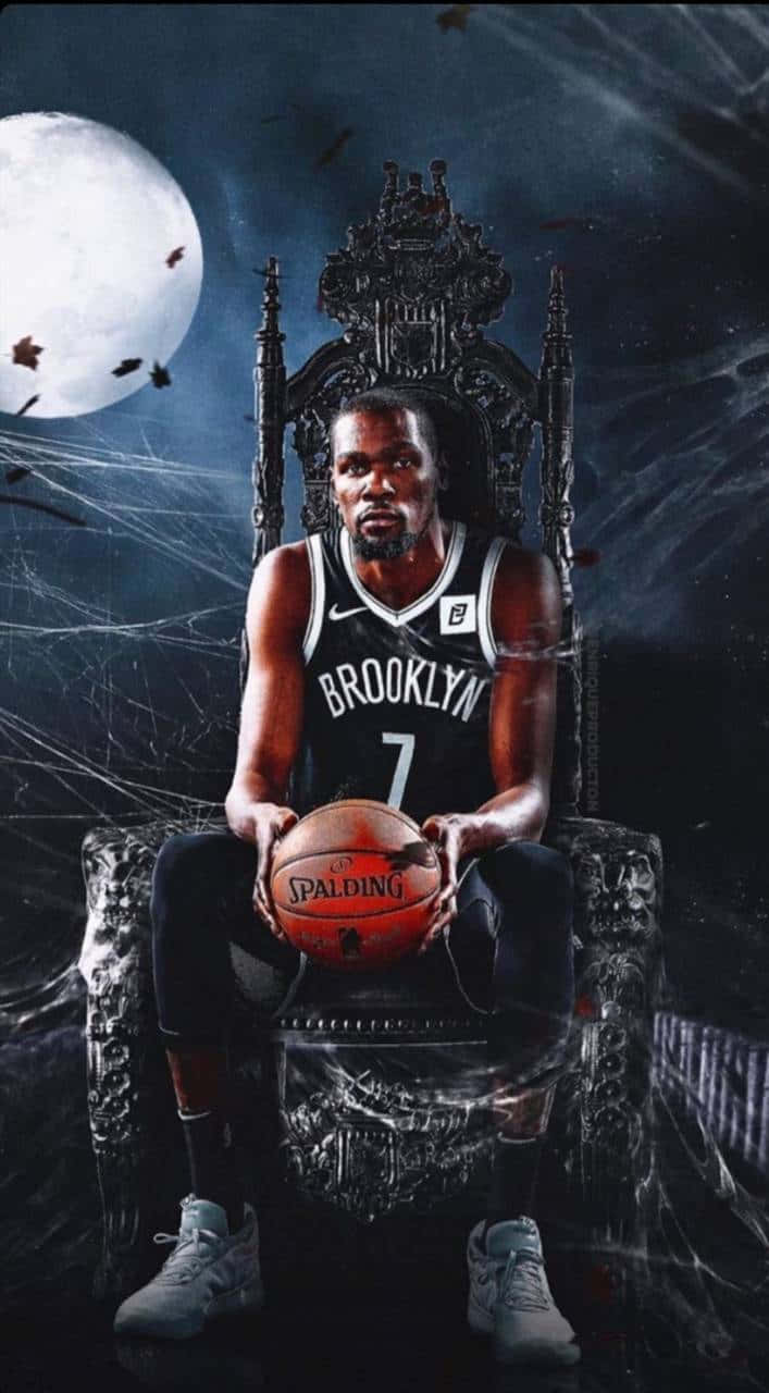 Kevin Durant Nets Throne Background